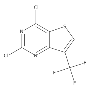 2,4-Dichloro-7-(trifluoromethyl)thieno[3,2-d]pyrimidine Structure