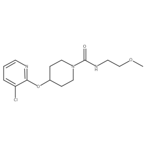 4-((3-chloropyridin-2-yl)oxy)-N-(2-methoxyethyl)piperidine-1-carboxamide Structure