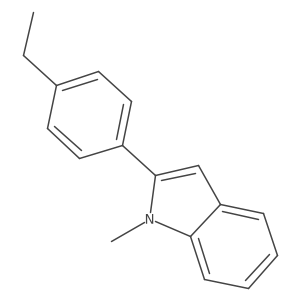 2-(4-Ethylphenyl)-1-methylindole结构式