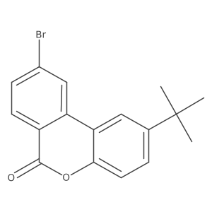 9-Bromo-2-(1,1-dimethylethyl)-6h-dibenzo[b,d]pyran-6-one Structure
