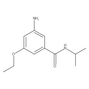 3-Amino-5-ethoxy-N-isopropylbenzamide结构式