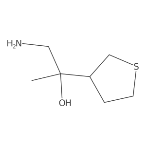 1-Amino-2-(thiolan-3-yl)propan-2-ol结构式