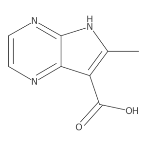 6-Methyl-5H-pyrrolo[2,3-b]pyrazine-7-carboxylic acid结构式