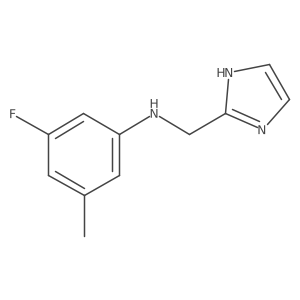 3-Fluoro-N-(1H-imidazol-2-ylmethyl)-5-methylaniline Structure