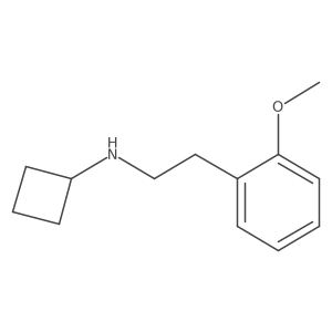 N-[2-(2-methoxyphenyl)ethyl]cyclobutanamine Structure