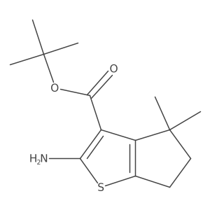 tert-butyl 2-amino-4,4-dimethyl-4H,5H,6H-cyclopenta[b]thiophene-3-carboxylate Structure