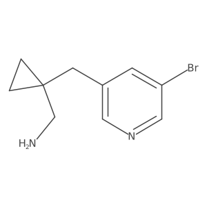 {1-[(5-Bromopyridin-3-yl)methyl]cyclopropyl}methanamine Structure