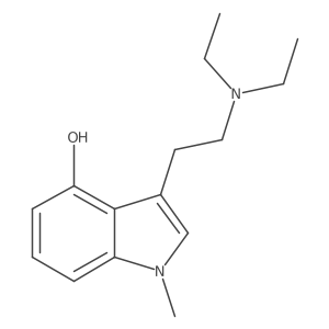 3-[2-(Diethylamino)ethyl]-1-methyl-1H-indol-4-ol结构式