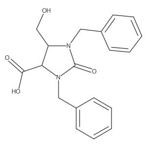 (4S,5R)-1,3-Dibenzyl-5-(hydroxymethyl)-2-oxoimidazolidine-4-carboxylic acid结构式