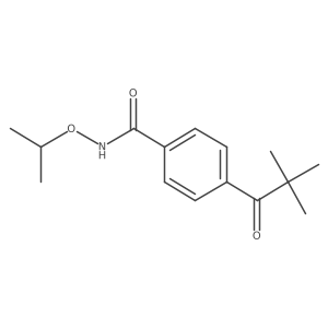 4-(2,2-Dimethyl-1-oxopropyl)-N-(1-methylethoxy)benzamide结构式