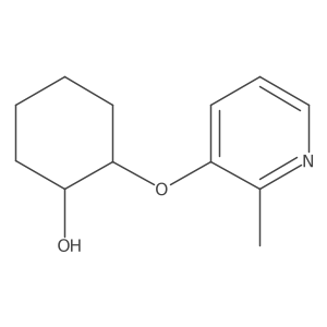 (1S,2S)-2-[(2-methylpyridin-3-yl)oxy]cyclohexan-1-ol结构式