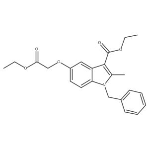 Ethyl 5-(2-ethoxy-2-oxoethoxy)-2-methyl-1-(phenylmethyl)-1H-indole-3-carboxylate Structure