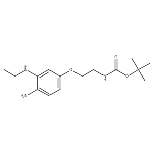 N-[2-[4-amino-3-(ethylamino)phenoxy]ethyl]carbamic acid 1,1-dimethylethyl ester结构式