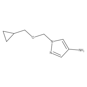 1-[(cyclopropylmethoxy)methyl]-1H-pyrazol-4-amine结构式