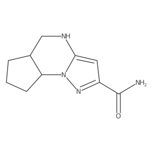 1,8,12-Triazatricyclo[7.3.0.0,2,6]dodeca-9,11-diene-11-carboxamide结构式