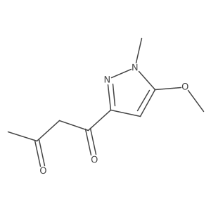1-(5-methoxy-1-methyl-1H-pyrazol-3-yl)butane-1,3-dione Structure