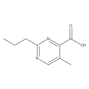 5-Methyl-2-propylpyrimidine-4-carboxylic acid结构式