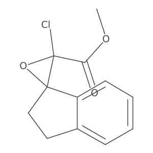 Methyl 3'-chloro-2,3-dihydrospiro[indene-1,2'-oxirane]-3'-carboxylate Structure