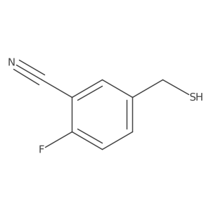2-Fluoro-5-(sulfanylmethyl)benzonitrile Structure