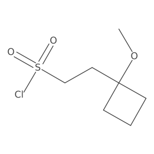 2-(1-Methoxycyclobutyl)ethane-1-sulfonyl chloride Structure
