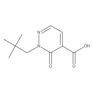 2-Neopentyl-3-oxo-2,3-dihydropyridazine-4-carboxylic acid Structure