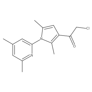 2-Chloro-1-[1-(4,6-dimethyl-2-pyridinyl)-2,5-dimethyl-1H-pyrrol-3-yl]ethanone结构式