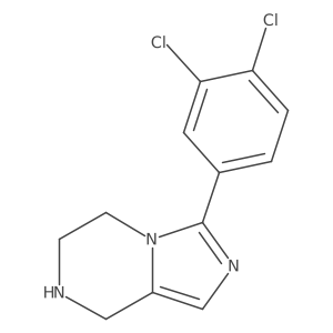 3-(3,4-dichlorophenyl)-5H,6H,7H,8H-imidazo[1,5-a]pyrazine结构式