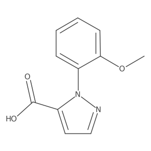 1-(2-methoxyphenyl)-1H-pyrazole-5-carboxylic acid结构式