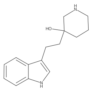 3-[2-(1H-indol-3-yl)ethyl]piperidin-3-ol结构式