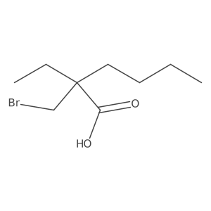 2-(Bromomethyl)-2-ethylhexanoic acid Structure