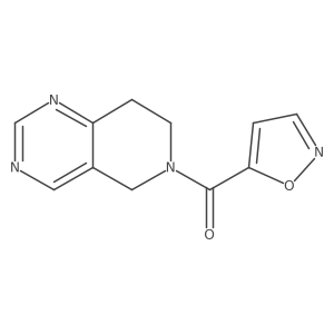 (7,8-dihydropyrido[4,3-d]pyrimidin-6(5H)-yl)(isoxazol-5-yl)methanone结构式