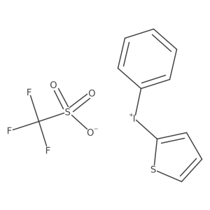 (2-Thienyl)(phenyl)iodonium triflate Structure