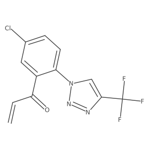 1-[5-Chloro-2-[4-(trifluoromethyl)triazol-1-yl]phenyl]prop-2-en-1-one Structure