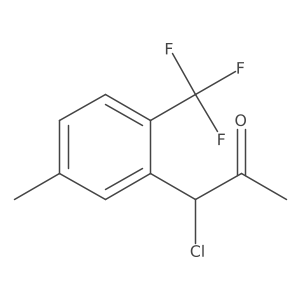 2-(1-Chloro-2-oxopropyl)-4-methylbenzotrifluoride结构式