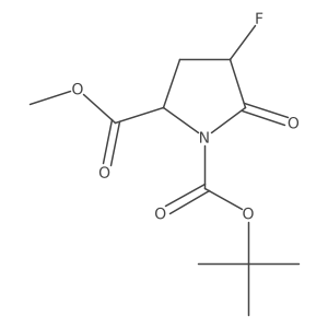 1-(tert-Butyl) 2-methyl 4-fluoro-5-oxopyrrolidine-1,2-dicarboxylate Structure