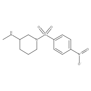 N-Methyl-1-(4-nitrobenzenesulfonyl)piperidin-3-amine Structure