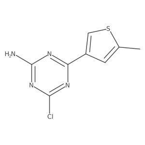 4-Chloro-6-(5-methylthiophen-3-yl)-1,3,5-triazin-2-amine Structure