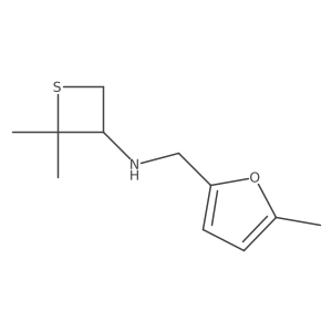 2,2-Dimethyl-N-((5-methylfuran-2-yl)methyl)thietan-3-amine Structure