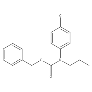 Benzyl N-(4-chlorophenyl)-N-propylcarbamate结构式