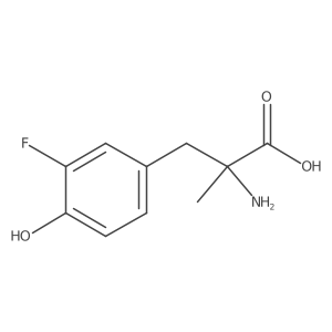 L-3-(18F) fluoro-alpha-methyl tyrosine结构式