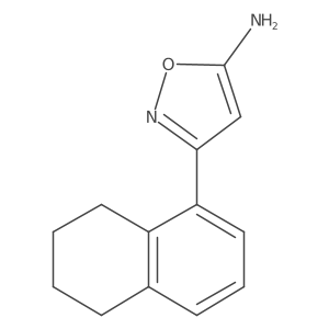3-(5,6,7,8-Tetrahydronaphthalen-1-yl)-1,2-oxazol-5-amine结构式