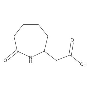2-(7-Oxoazepan-2-yl)acetic acid Structure