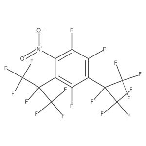 1,2,4-Trifluoro-3,5-bis(1,1,1,2,3,3,3-heptafluoropropan-2-yl)-6-nitrobenzene Structure