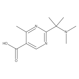 2-[2-(Dimethylamino)propan-2-yl]-4-methylpyrimidine-5-carboxylic acid结构式