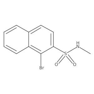 1-bromo-N-methylnaphthalene-2-sulfonamide Structure