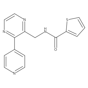 N-{[3-(pyridin-4-yl)pyrazin-2-yl]methyl}thiophene-2-carboxamide结构式