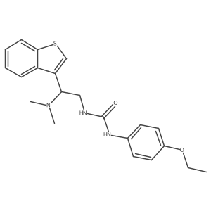 1-(2-(Benzo[b]thiophen-3-yl)-2-(dimethylamino)ethyl)-3-(4-ethoxyphenyl)urea Structure