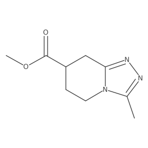 Methyl 3-methyl-5H,6H,7H,8H-[1,2,4]triazolo[4,3-a]pyridine-7-carboxylate Structure