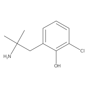 2-(2-Amino-2-methylpropyl)-6-chlorophenol Structure