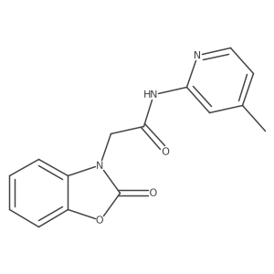N-(4-methylpyridin-2-yl)-2-(2-oxo-2,3-dihydro-1,3-benzoxazol-3-yl)acetamide Structure